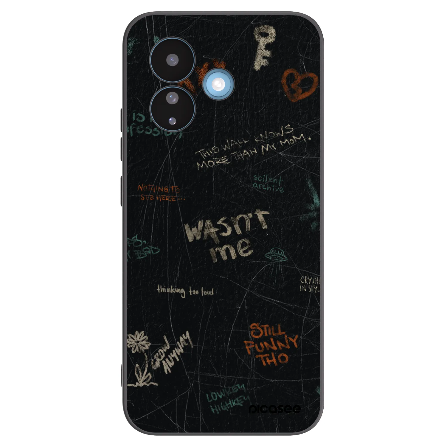 Picasee husă neagră din silicon pentru Xiaomi Redmi Note 17 Pro 5G - CONFESSION