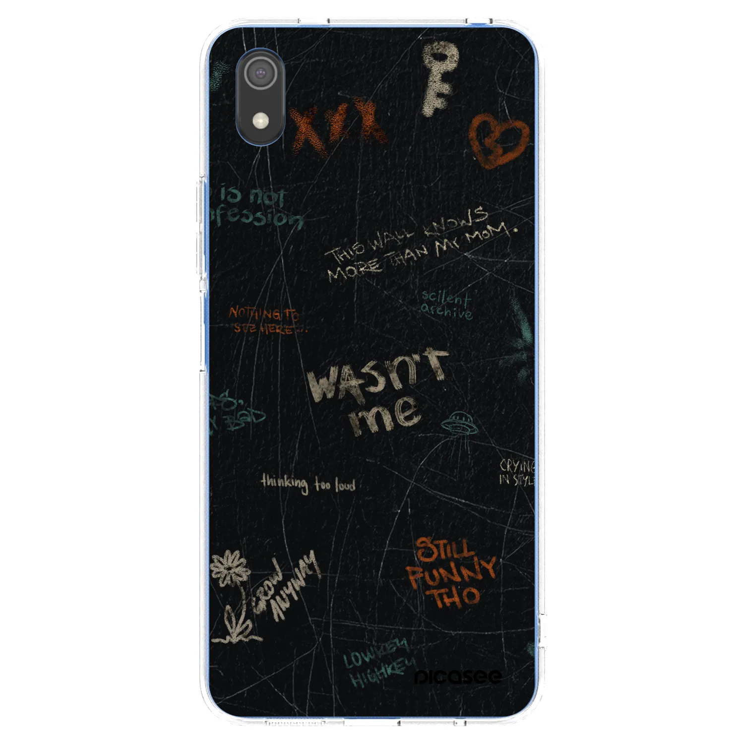 Picasee husă transparentă din silicon pentru Xiaomi Redmi 7A - CONFESSION