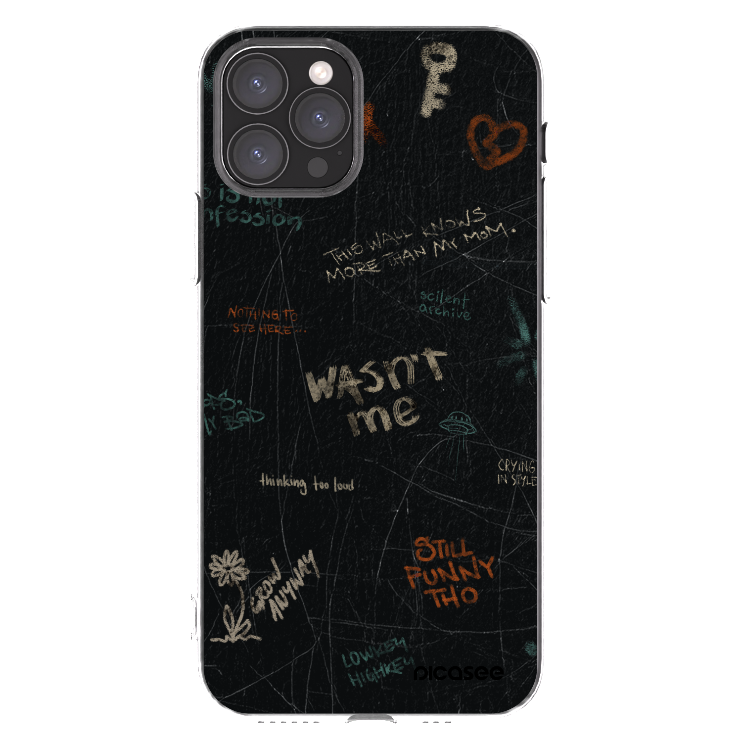 Picasee husă transparentă din silicon pentru Apple iPhone 11 Pro - CONFESSION