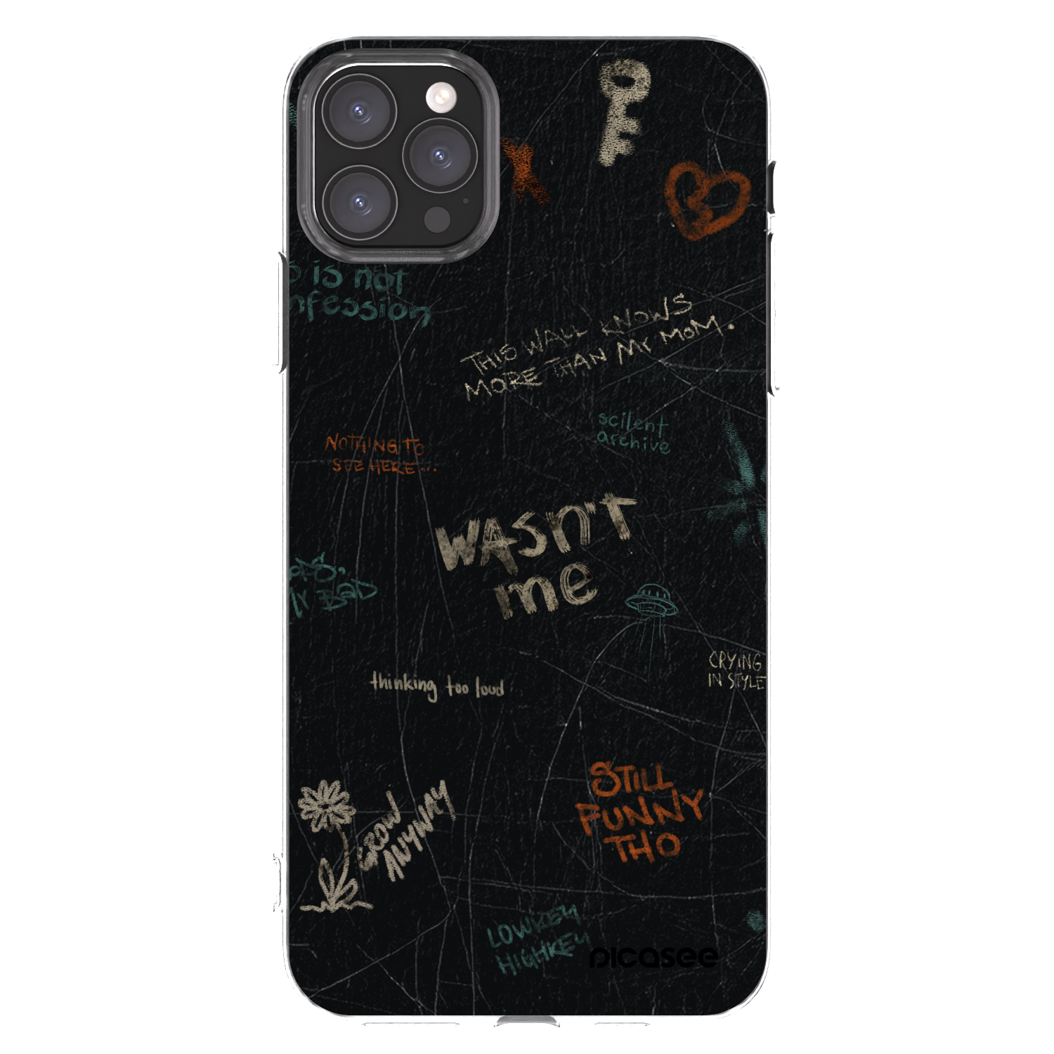 Picasee husă transparentă din silicon pentru Apple iPhone 11 Pro Max - CONFESSION