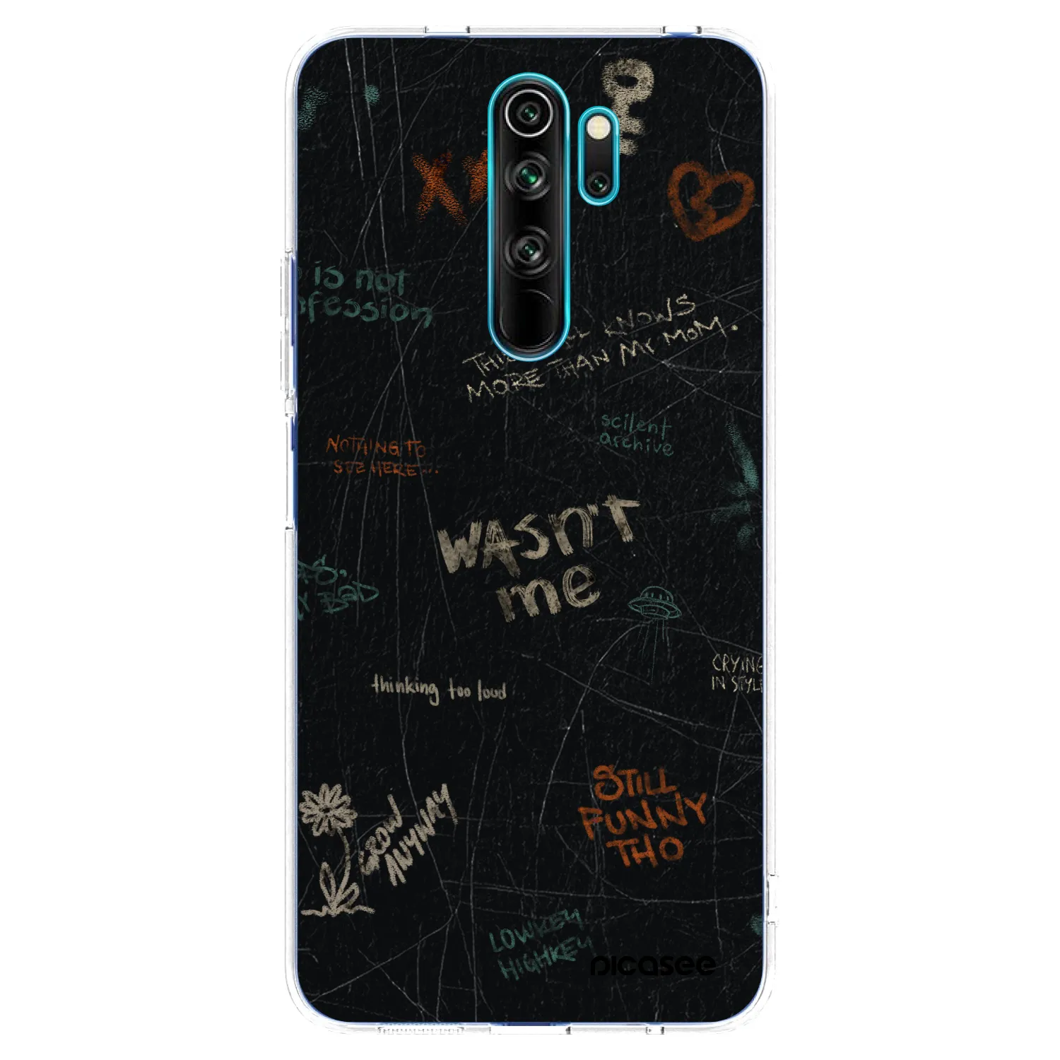 Picasee husă transparentă din silicon pentru Xiaomi Redmi Note 8 Pro - CONFESSION