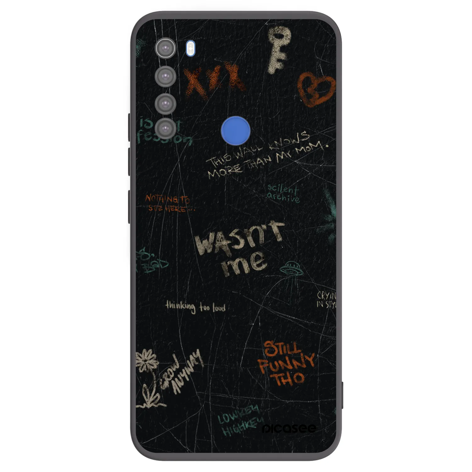 Picasee husă neagră din silicon pentru Xiaomi Redmi Note 8T - CONFESSION