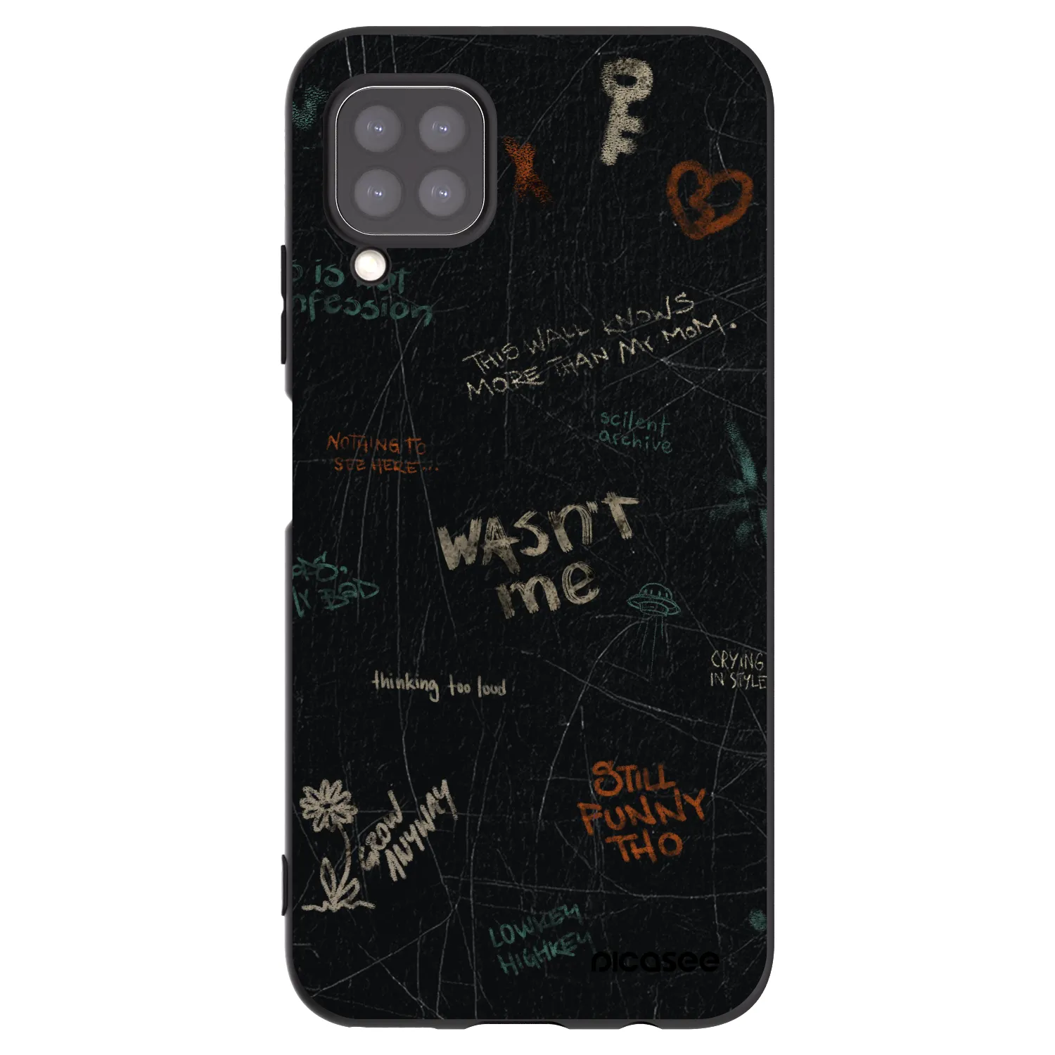 Picasee husă neagră din silicon pentru Huawei P40 Lite - CONFESSION