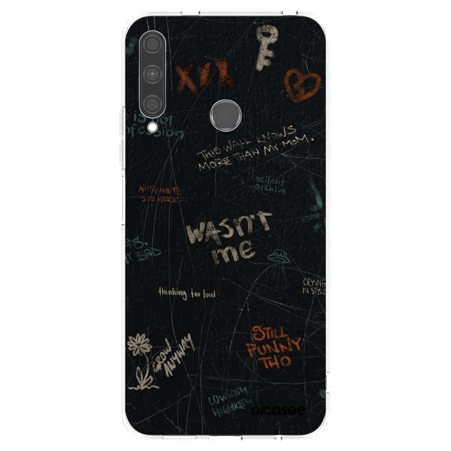 Picasee husă transparentă din silicon pentru Huawei P40 Lite E - CONFESSION