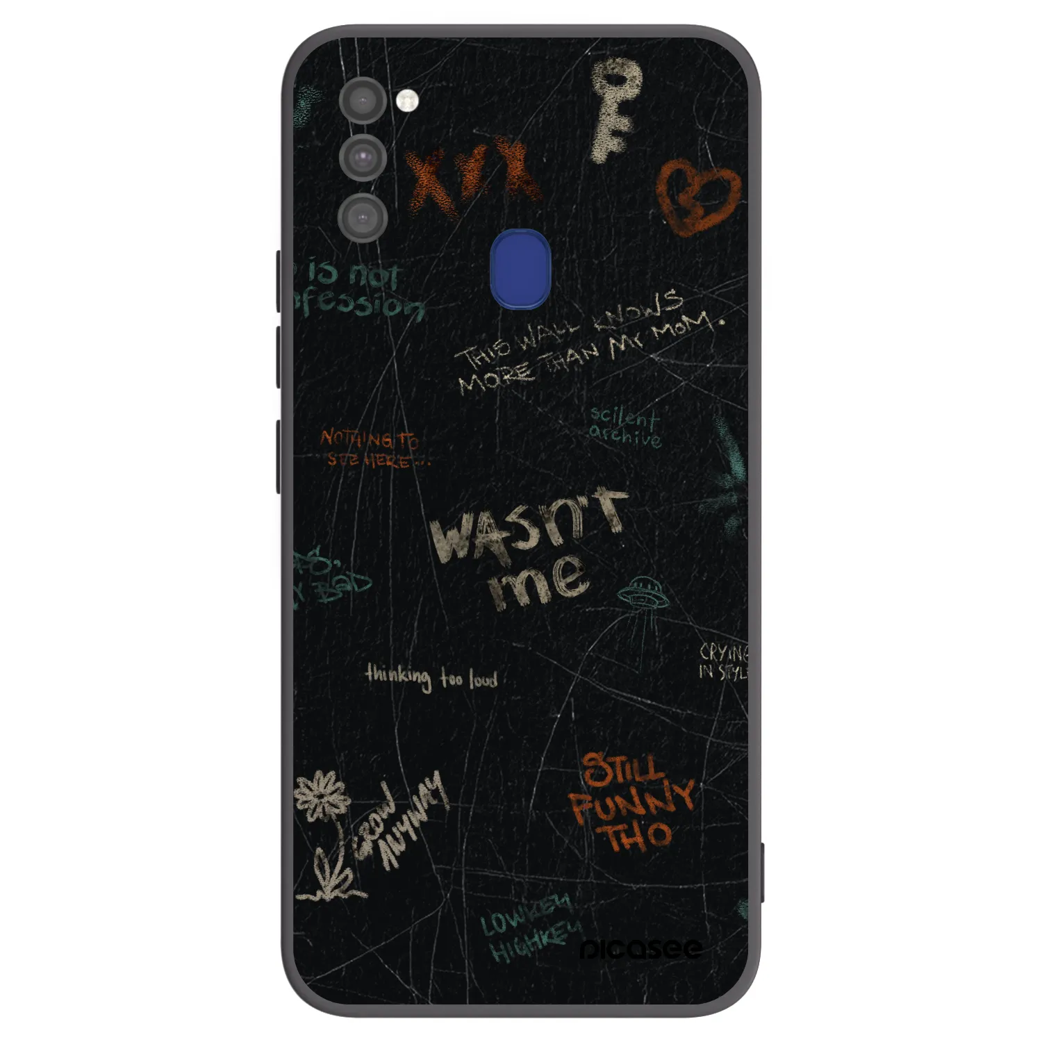 Picasee husă neagră din silicon pentru Samsung Galaxy M21 M215F - CONFESSION