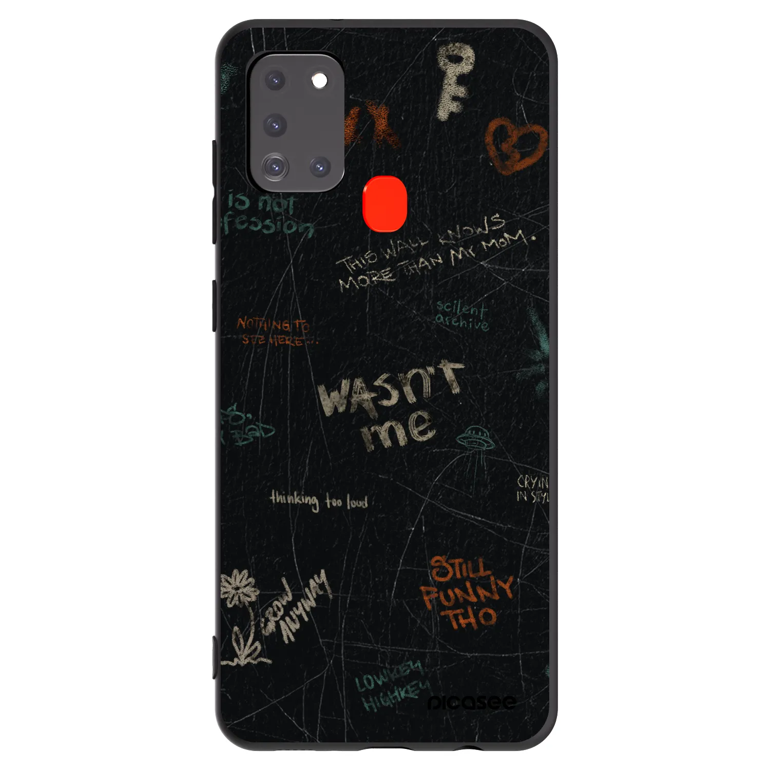Picasee husă neagră din silicon pentru Samsung Galaxy A21s - CONFESSION