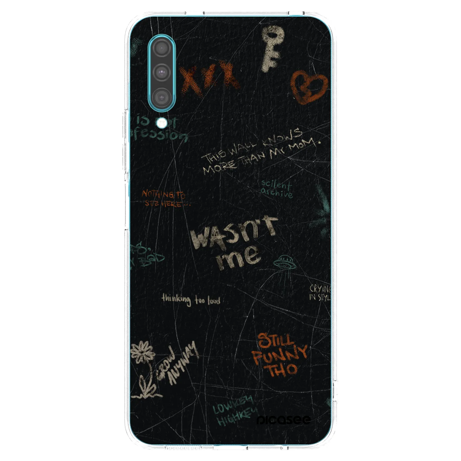 Picasee husă transparentă din silicon pentru Samsung Galaxy A30s A307F - CONFESSION