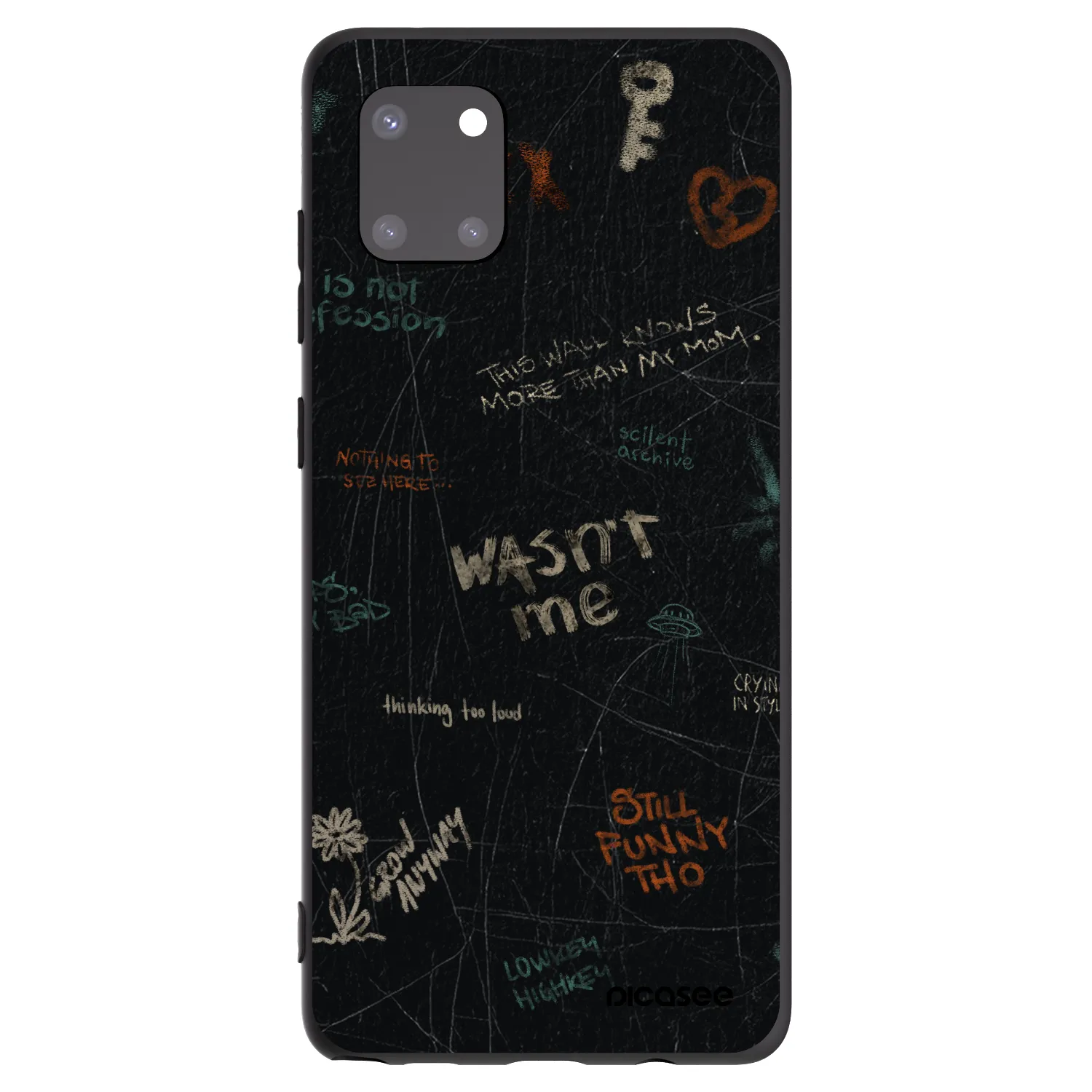 Picasee husă neagră din silicon pentru Samsung Galaxy Note 10 Lite N770F - CONFESSION