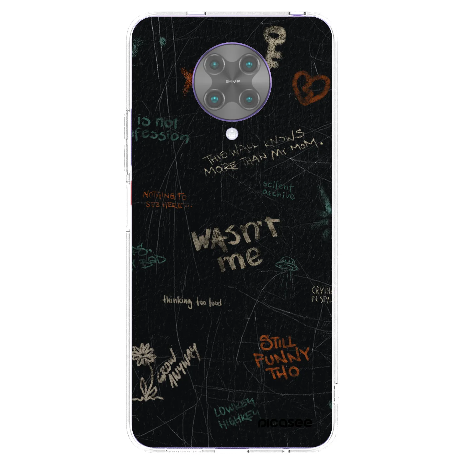 Picasee husă transparentă din silicon pentru Xiaomi Poco F2 Pro - CONFESSION