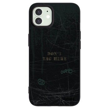 Picasee husă neagră din silicon pentru Apple iPhone 12 Pro - DON´T TAG