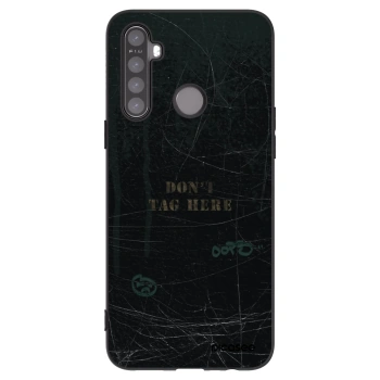 Picasee husă neagră din silicon pentru Realme 6i - DON´T TAG