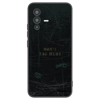 Picasee husă neagră din silicon pentru Vivo V23 5G - DON´T TAG