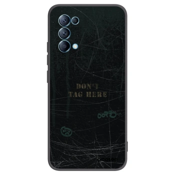 Picasee husă neagră din silicon pentru OPPO Reno 5 5G - DON´T TAG