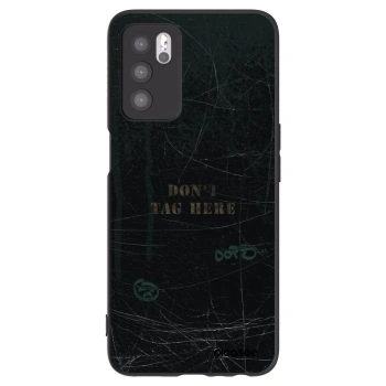 Picasee husă neagră din silicon pentru OPPO A16s - DON´T TAG