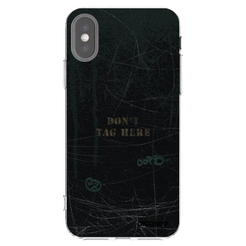 Picasee husă transparentă din silicon pentru Apple iPhone X/XS - DON´T TAG