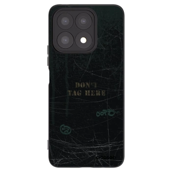 Picasee husă neagră din silicon pentru Honor X8a - DON´T TAG