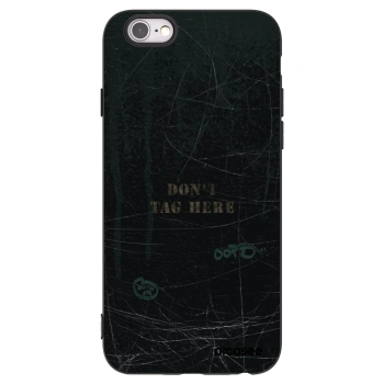 Picasee husă neagră din silicon pentru Apple iPhone 6/6S - DON´T TAG