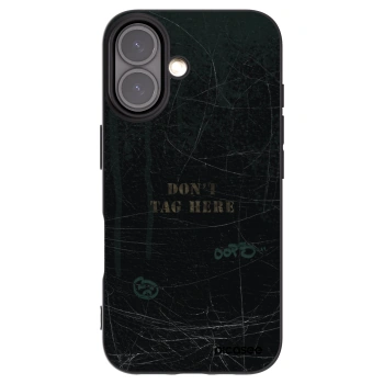 Picasee husă neagră din silicon pentru Apple iPhone 16 - DON´T TAG