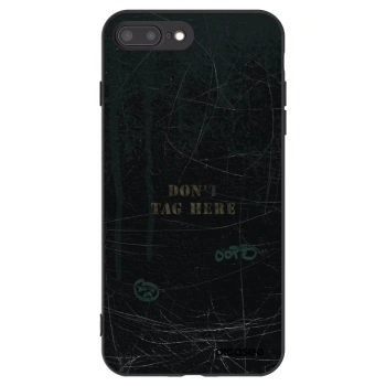 Picasee husă neagră din silicon pentru Apple iPhone 8 Plus - DON´T TAG