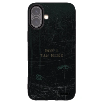 Picasee husă neagră din silicon pentru Apple iPhone 16 Plus - DON´T TAG