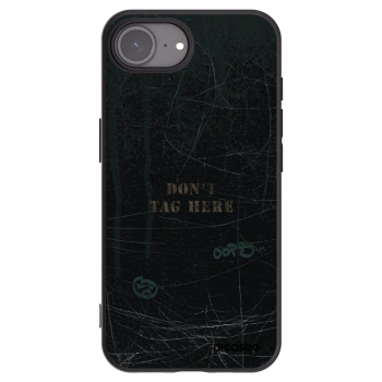 Picasee husă neagră din silicon pentru Apple iPhone 16e - DON´T TAG