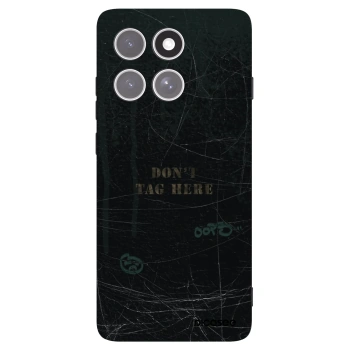 Picasee husă neagră din silicon pentru Motorola Edge 60 Pro - DON´T TAG