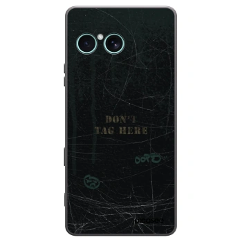 Picasee husă neagră din silicon pentru Sony Xperia 10 VII - DON´T TAG