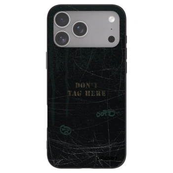 Picasee husă neagră din silicon pentru Apple iPhone 18 Pro Max - DON´T TAG