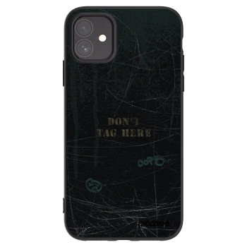 Picasee husă neagră din silicon pentru Apple iPhone 11 - DON´T TAG