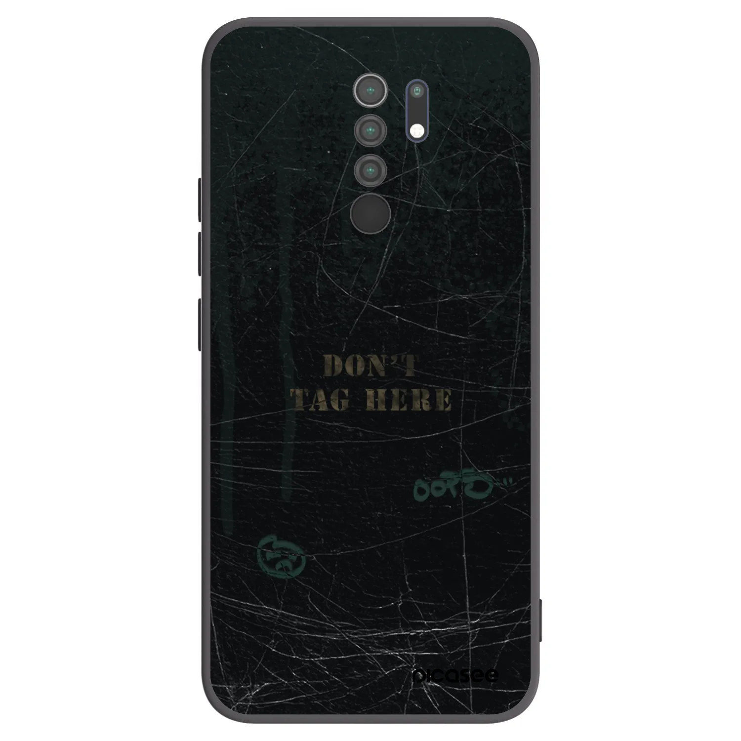 Picasee husă neagră din silicon pentru Xiaomi Redmi 9 - DON´T TAG