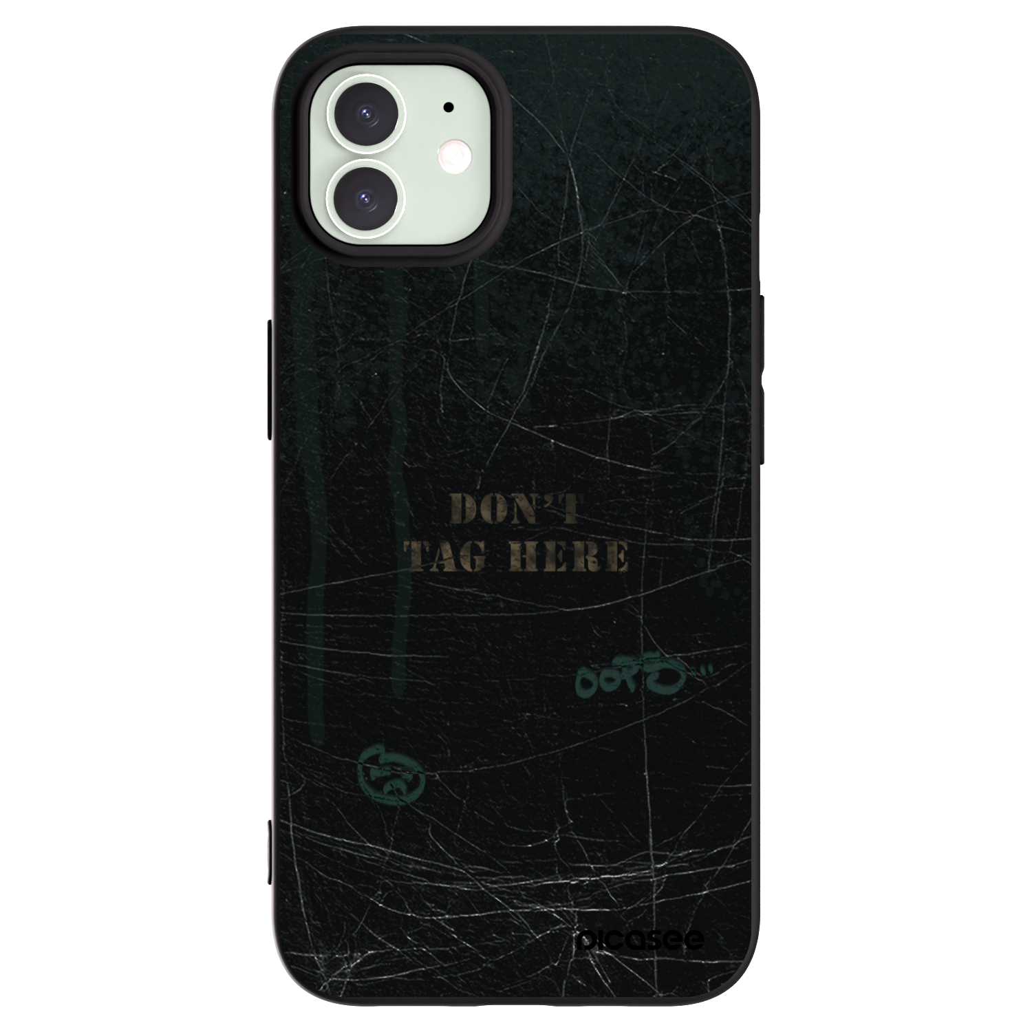 Picasee husă neagră din silicon pentru Apple iPhone 12 Pro - DON´T TAG