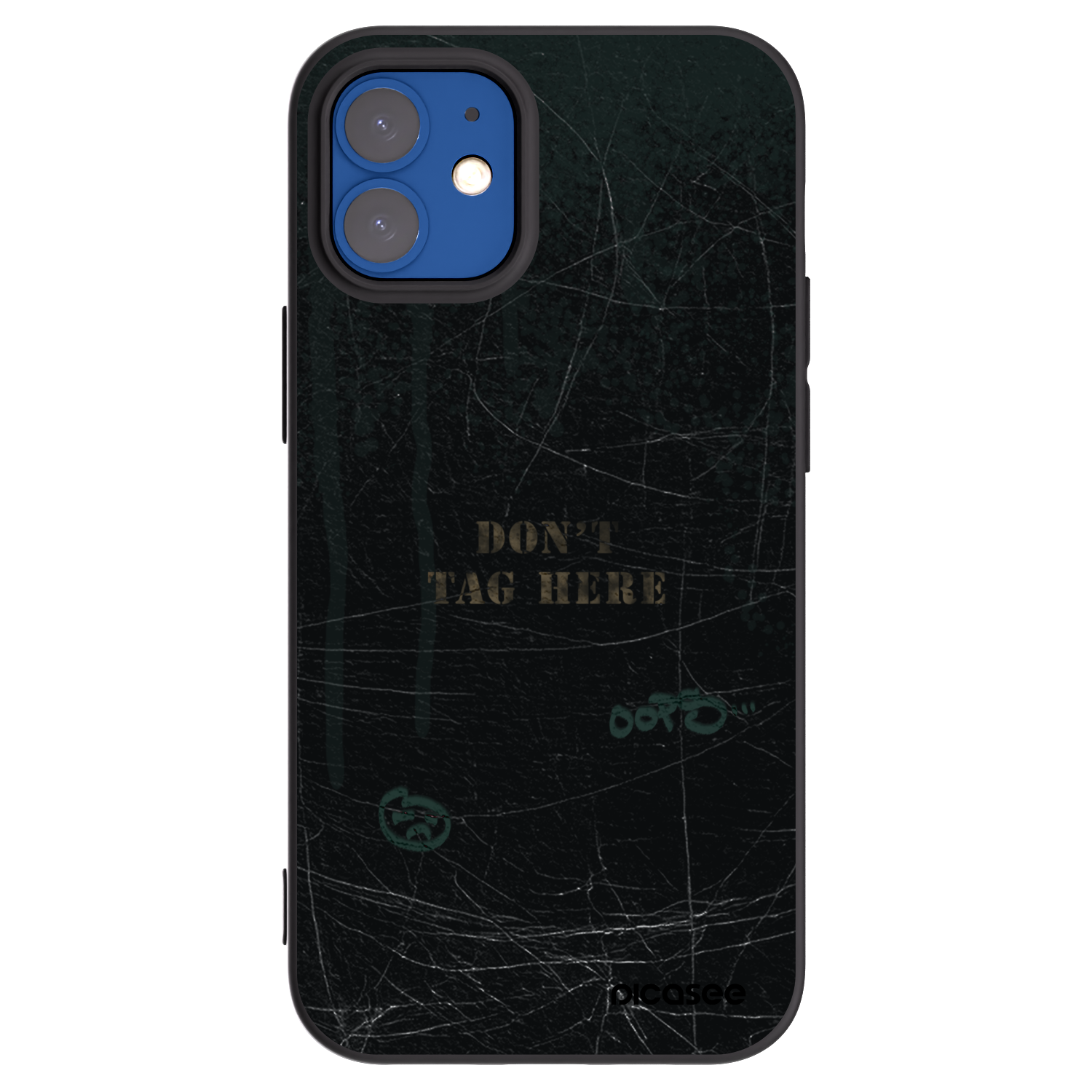 Picasee husă neagră din silicon pentru Apple iPhone 12 mini - DON´T TAG