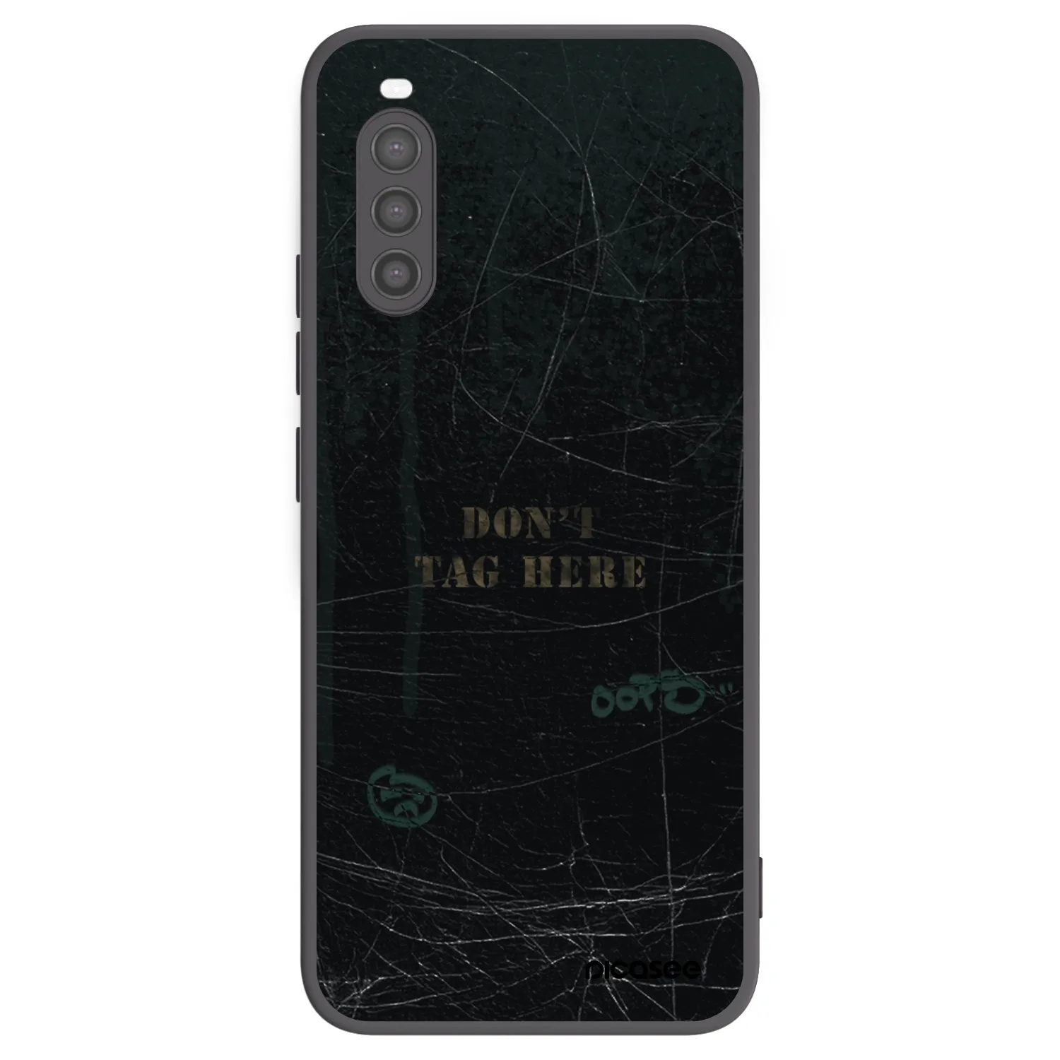 Picasee husă neagră din silicon pentru Sony Xperia 10 II - DON´T TAG