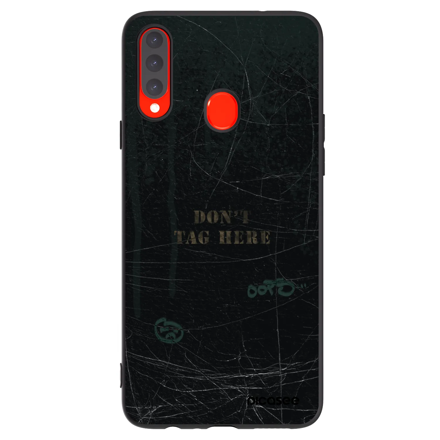 Picasee husă neagră din silicon pentru Samsung Galaxy A20s - DON´T TAG