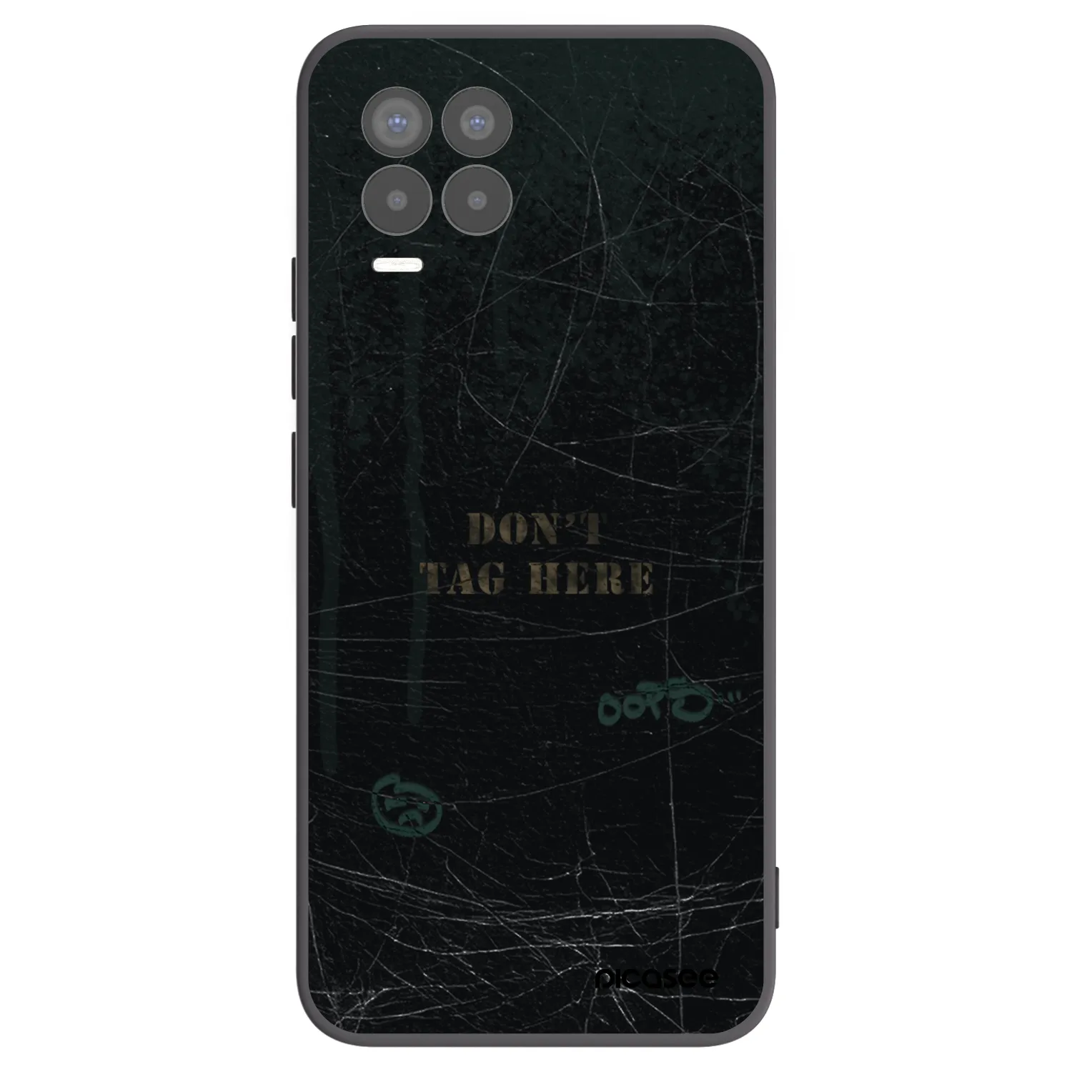 Picasee husă neagră din silicon pentru Realme 8 Pro - DON´T TAG
