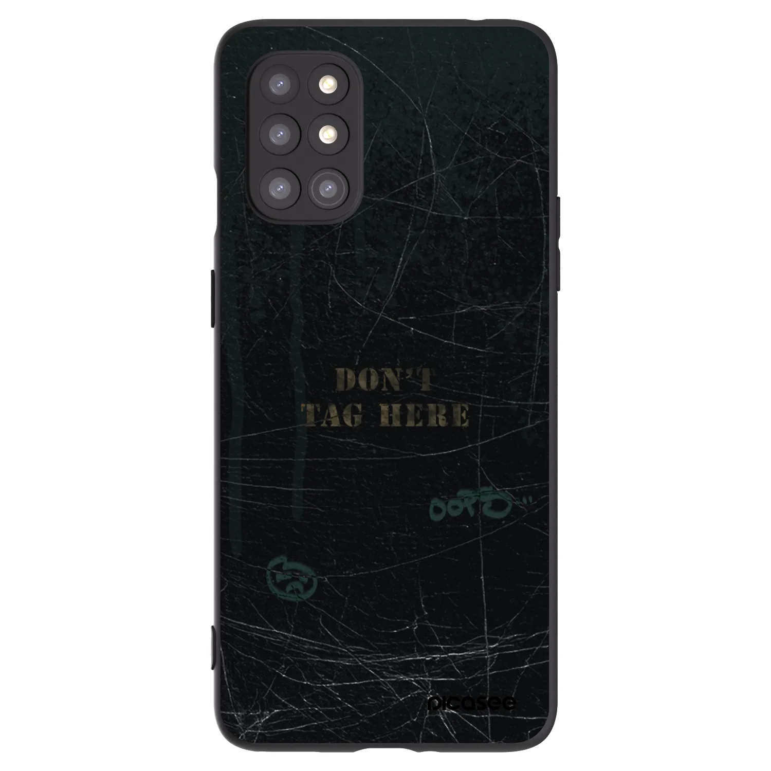 Picasee husă neagră din silicon pentru OnePlus 8T - DON´T TAG