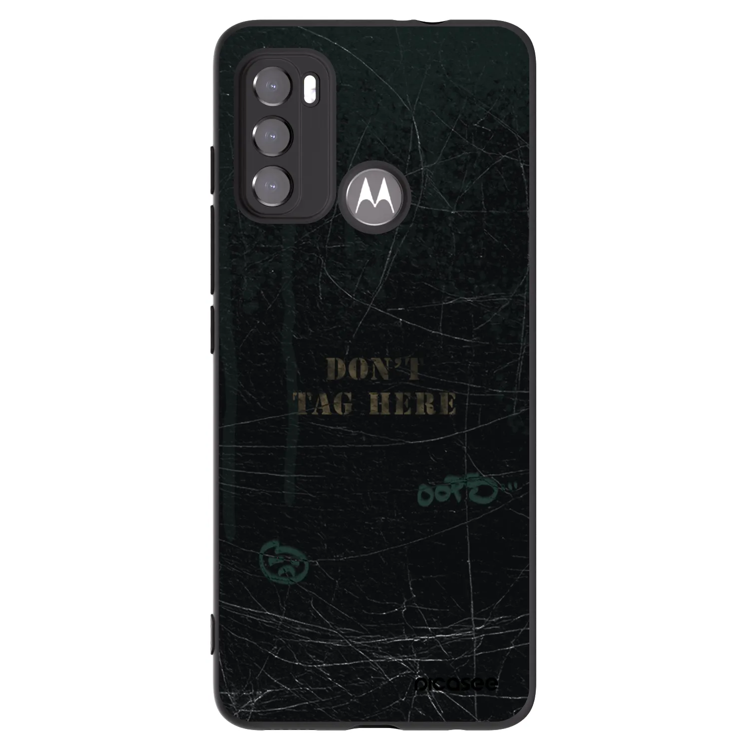 Picasee husă neagră din silicon pentru Motorola Moto G60 - DON´T TAG