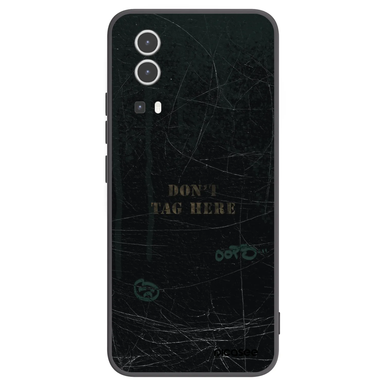 Picasee husă neagră din silicon pentru Vivo Y72 5G - DON´T TAG