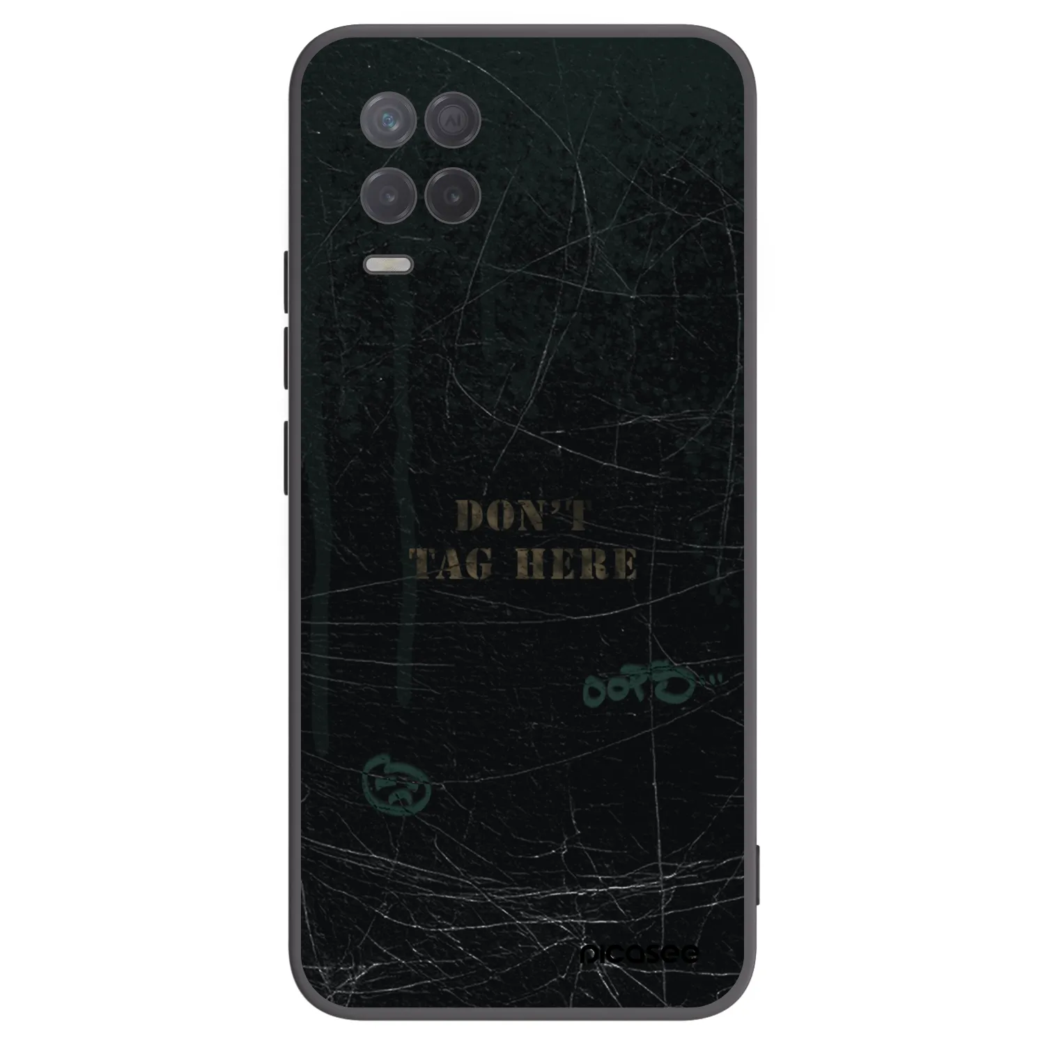 Picasee husă neagră din silicon pentru Realme 8 5G - DON´T TAG