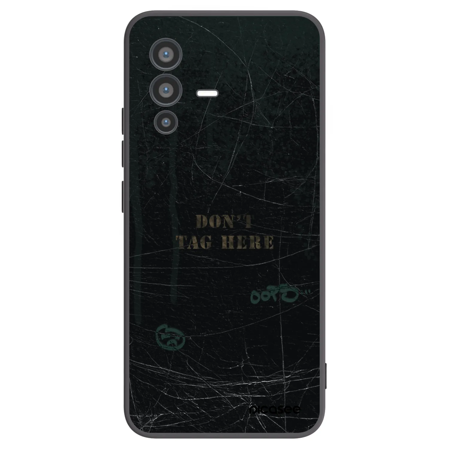 Picasee husă neagră din silicon pentru Vivo V23 5G - DON´T TAG