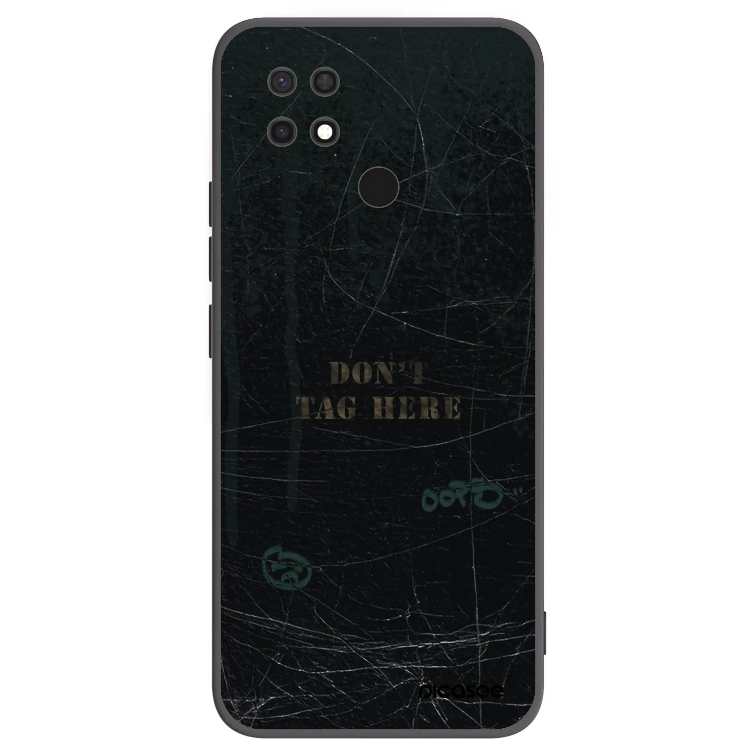 Picasee husă neagră din silicon pentru Xiaomi Redmi 10C - DON´T TAG