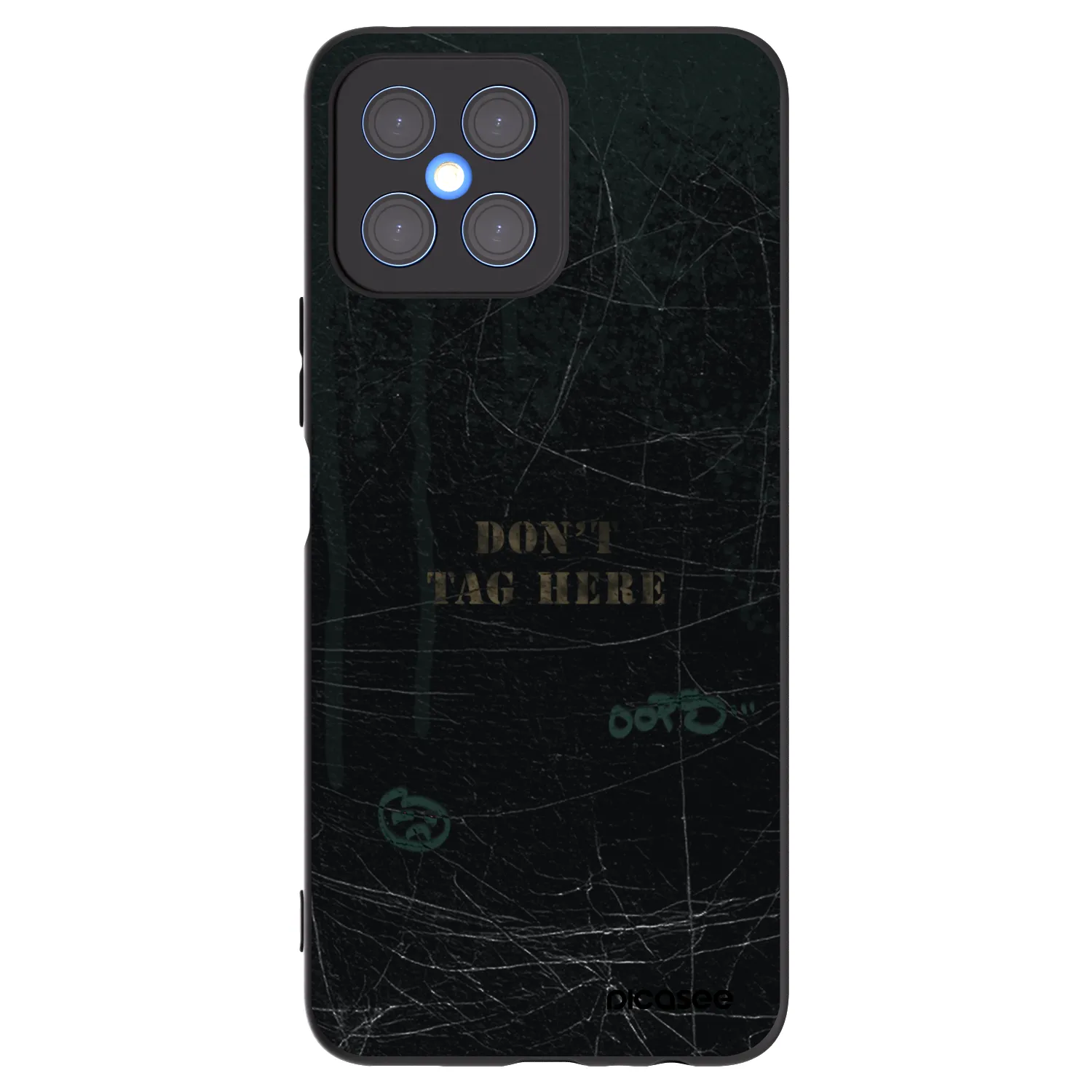 Picasee husă neagră din silicon pentru Honor X8 4G - DON´T TAG