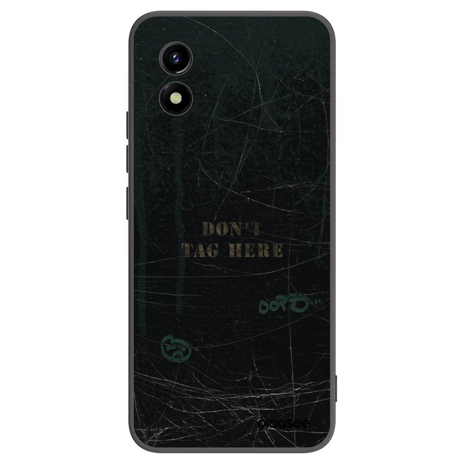 Picasee husă neagră din silicon pentru Vivo Y01 - DON´T TAG