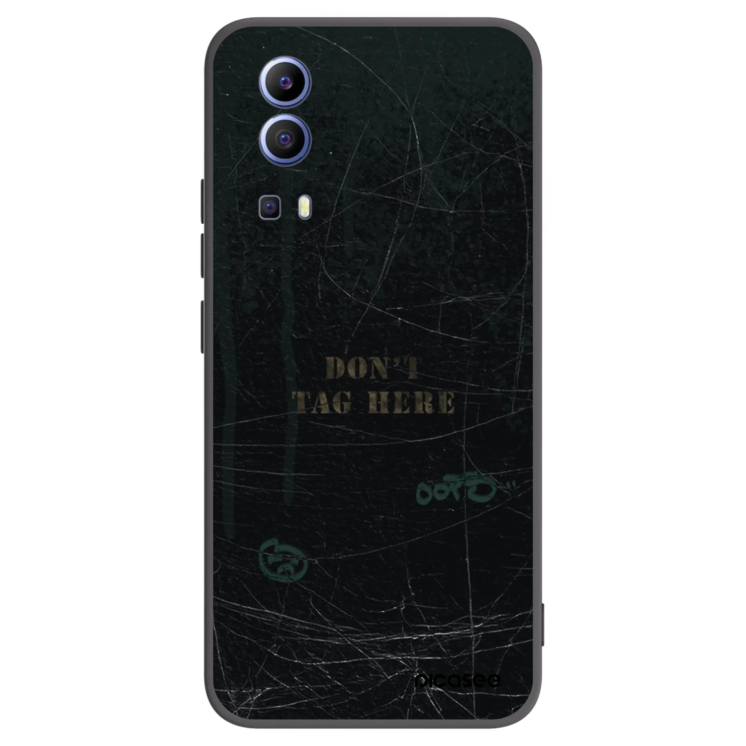 Picasee husă neagră din silicon pentru Vivo Y52 5G - DON´T TAG