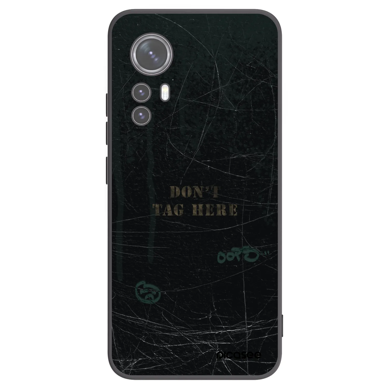 Picasee husă neagră din silicon pentru Xiaomi 12X - DON´T TAG