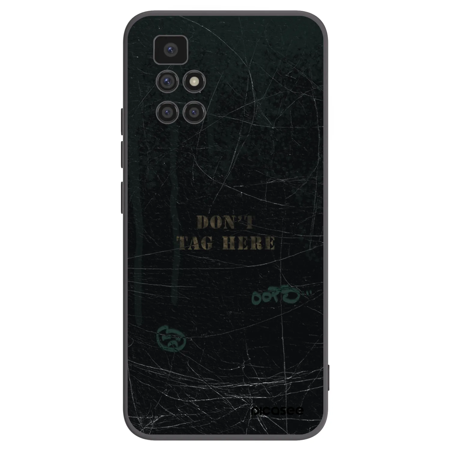 Picasee husă neagră din silicon pentru Xiaomi Redmi 10 (2022) - DON´T TAG