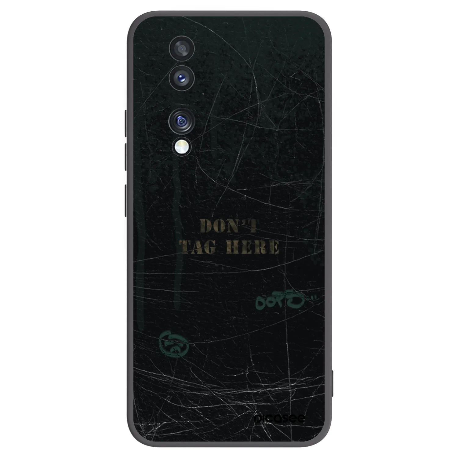 Picasee husă neagră din silicon pentru Honor 70 - DON´T TAG