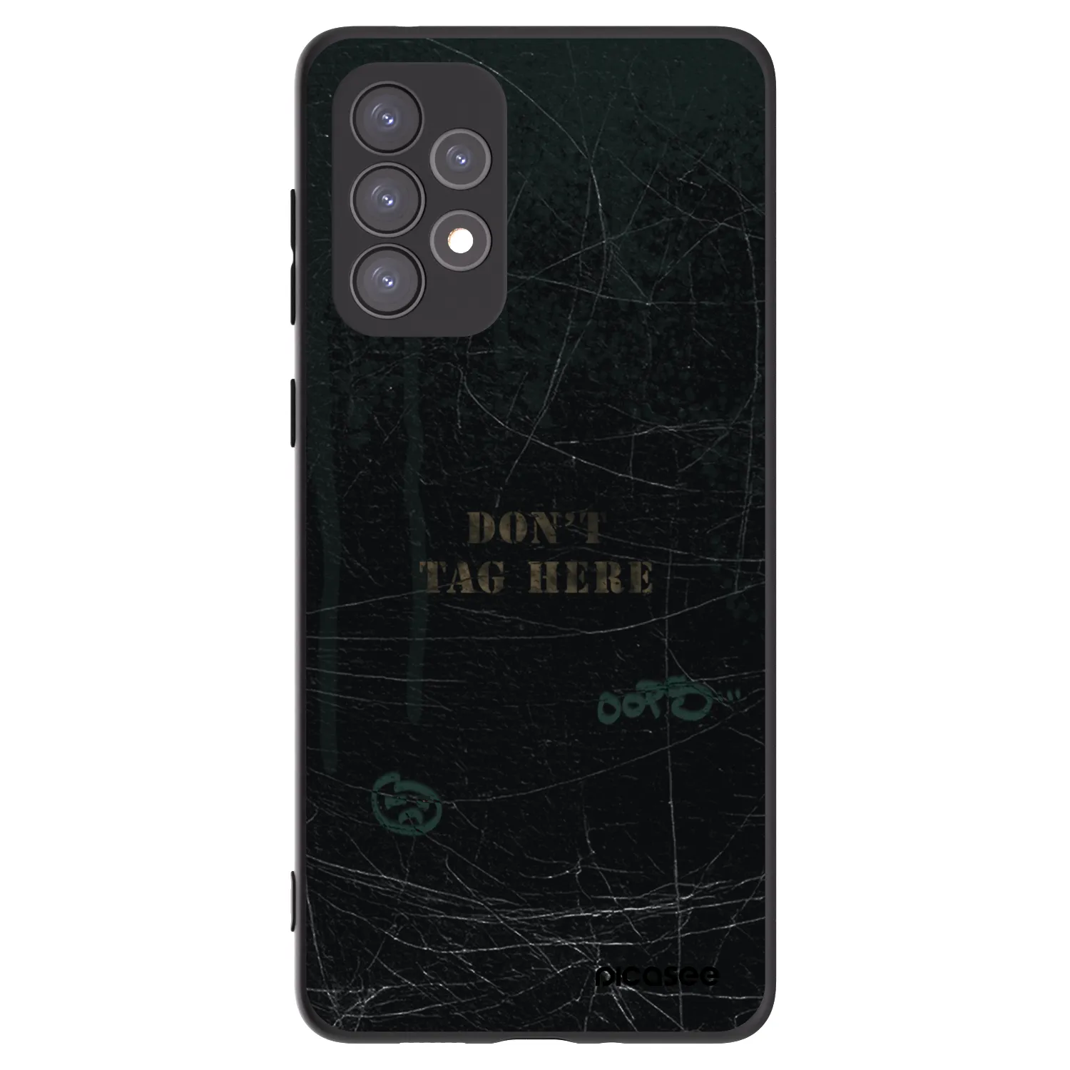 Picasee husă neagră din silicon pentru Samsung Galaxy A73 5G - DON´T TAG