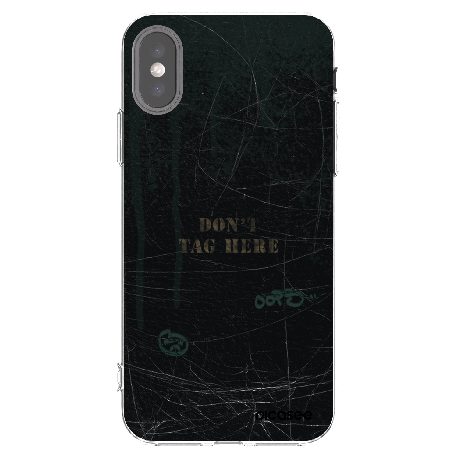 Picasee husă transparentă din silicon pentru Apple iPhone X/XS - DON´T TAG