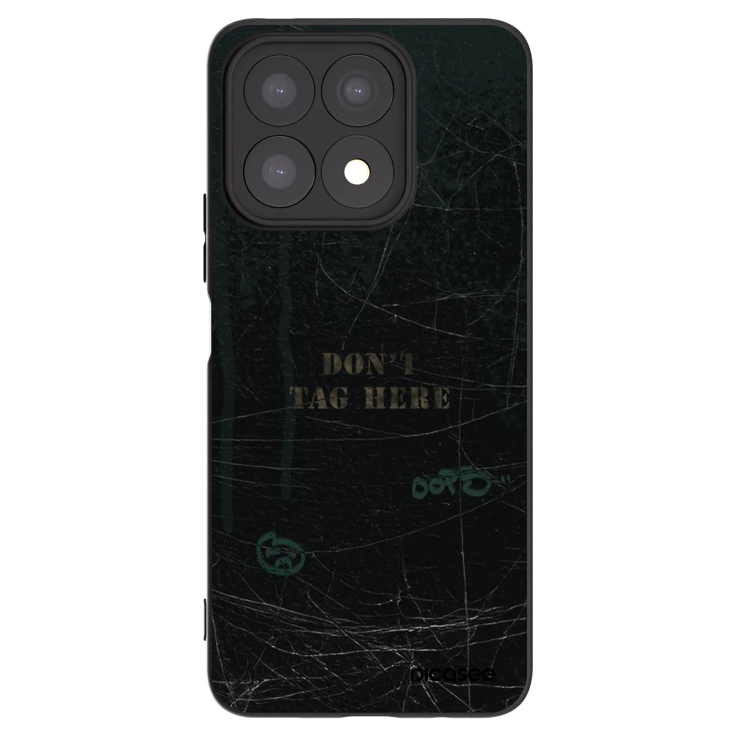 Picasee husă neagră din silicon pentru Honor X8a - DON´T TAG